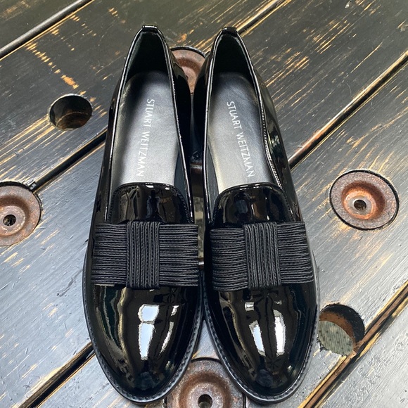 Stuart Weitzman Atabow Patent Leather Loafers